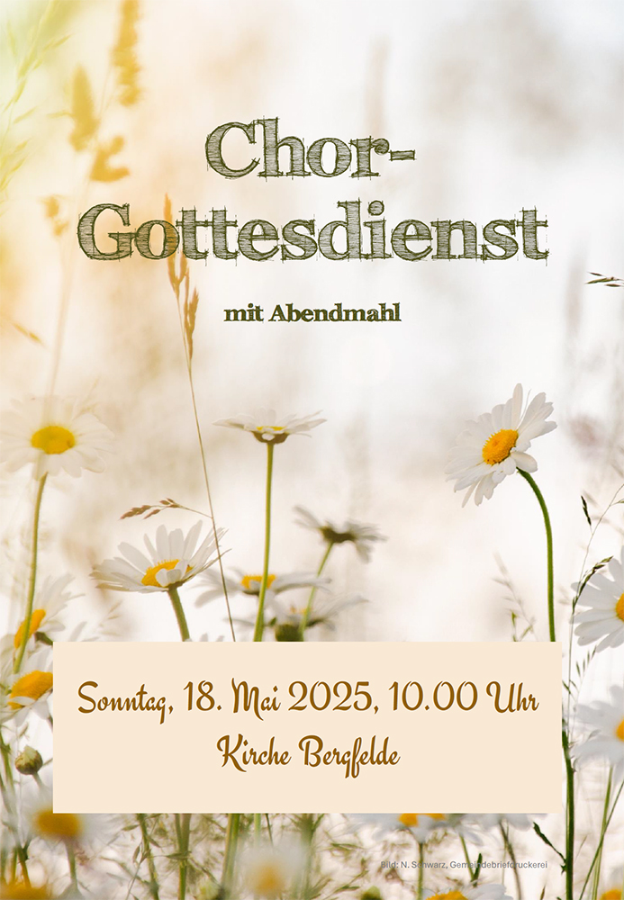 Plakat Chorgottesdienst 18.05.2025