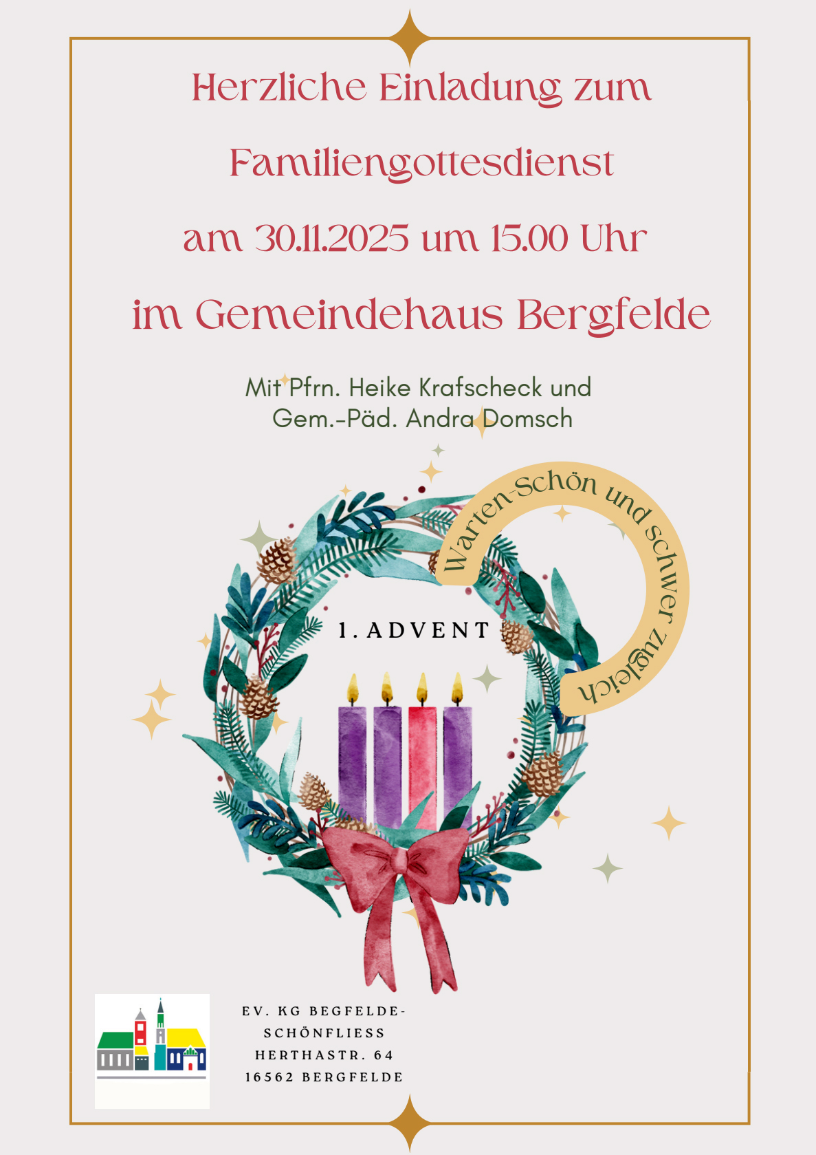 Plakat Familiengottesdienst