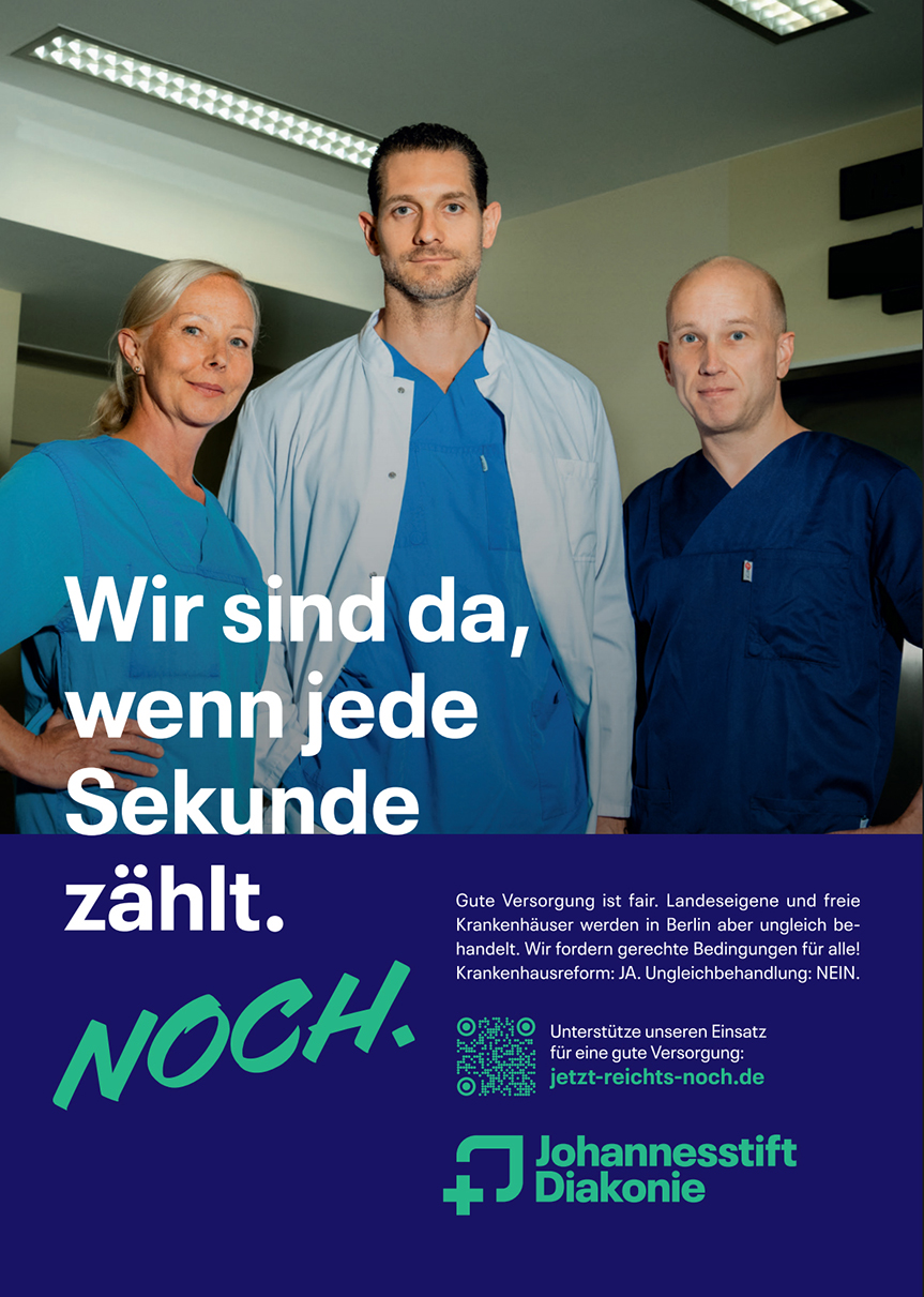 Plakat mit drei Ärzten